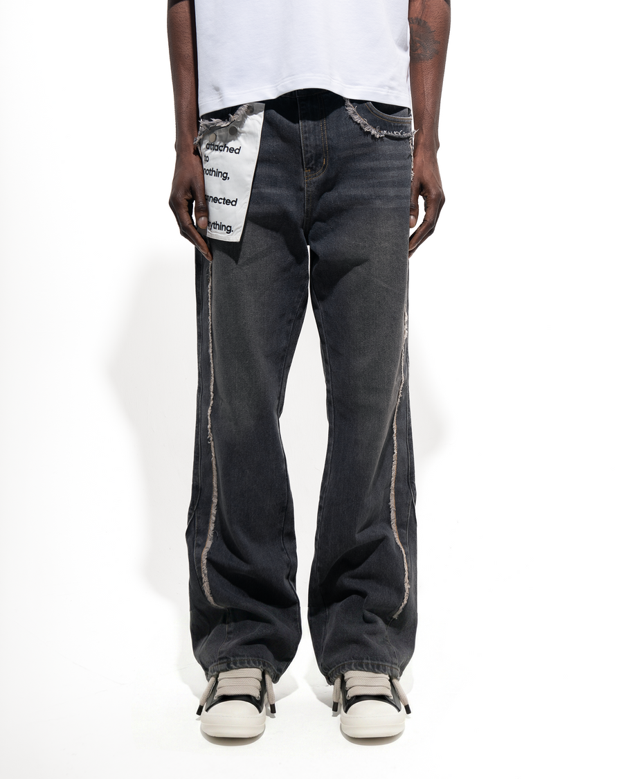 Grey DVNTY Connect Flare Jeans